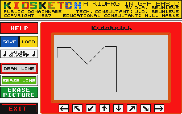 Kidsketch atari screenshot